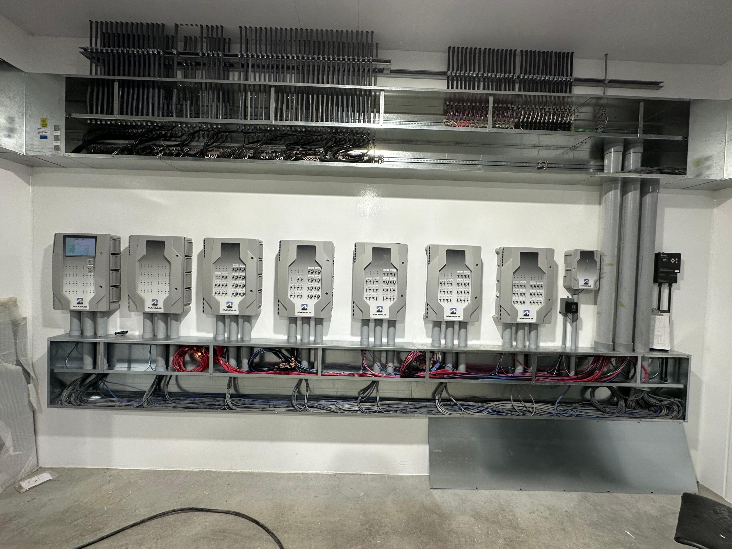 Industrial meter and controls installation